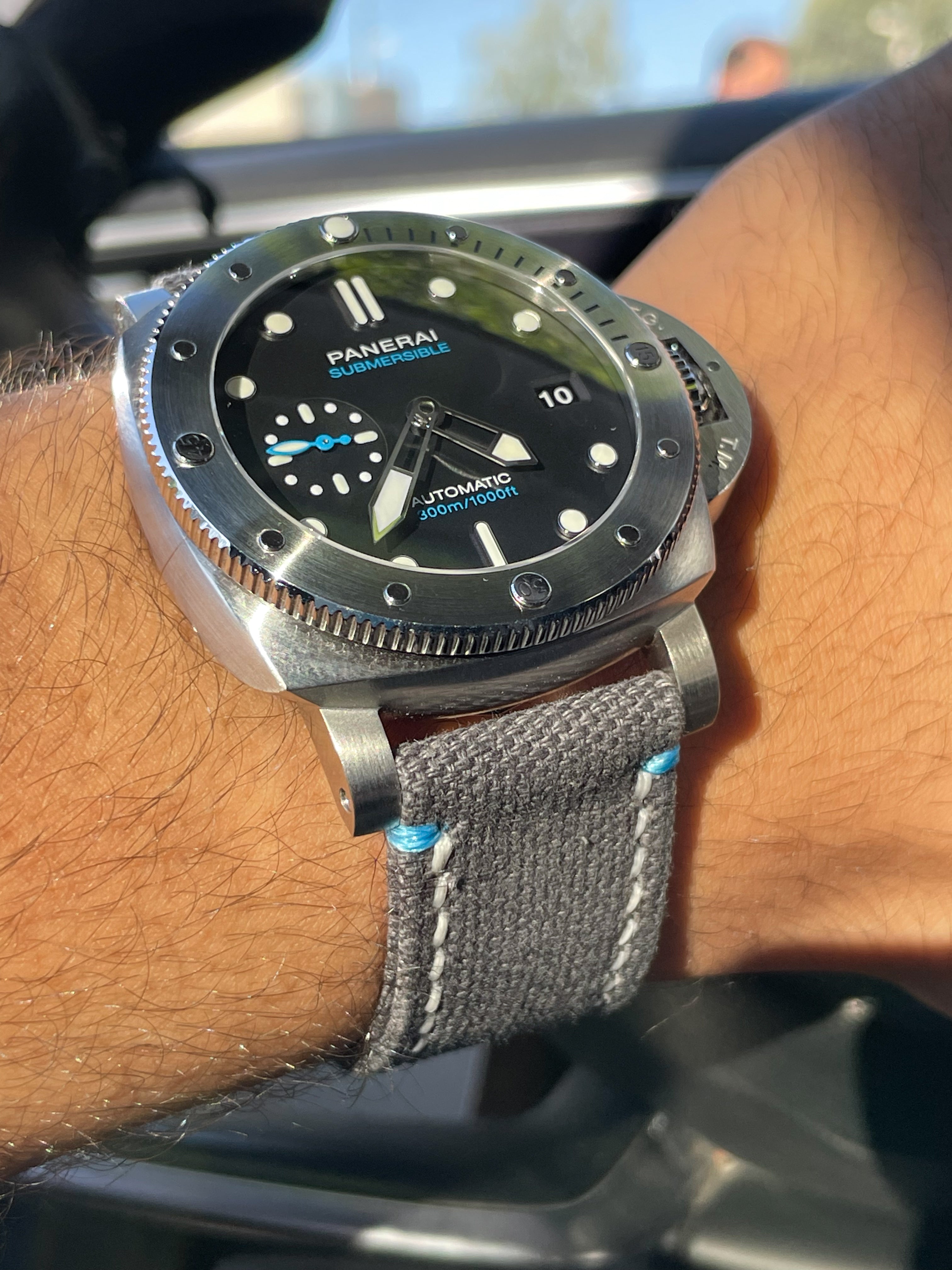 ROLLED GREY CANVAS-BLUE 02