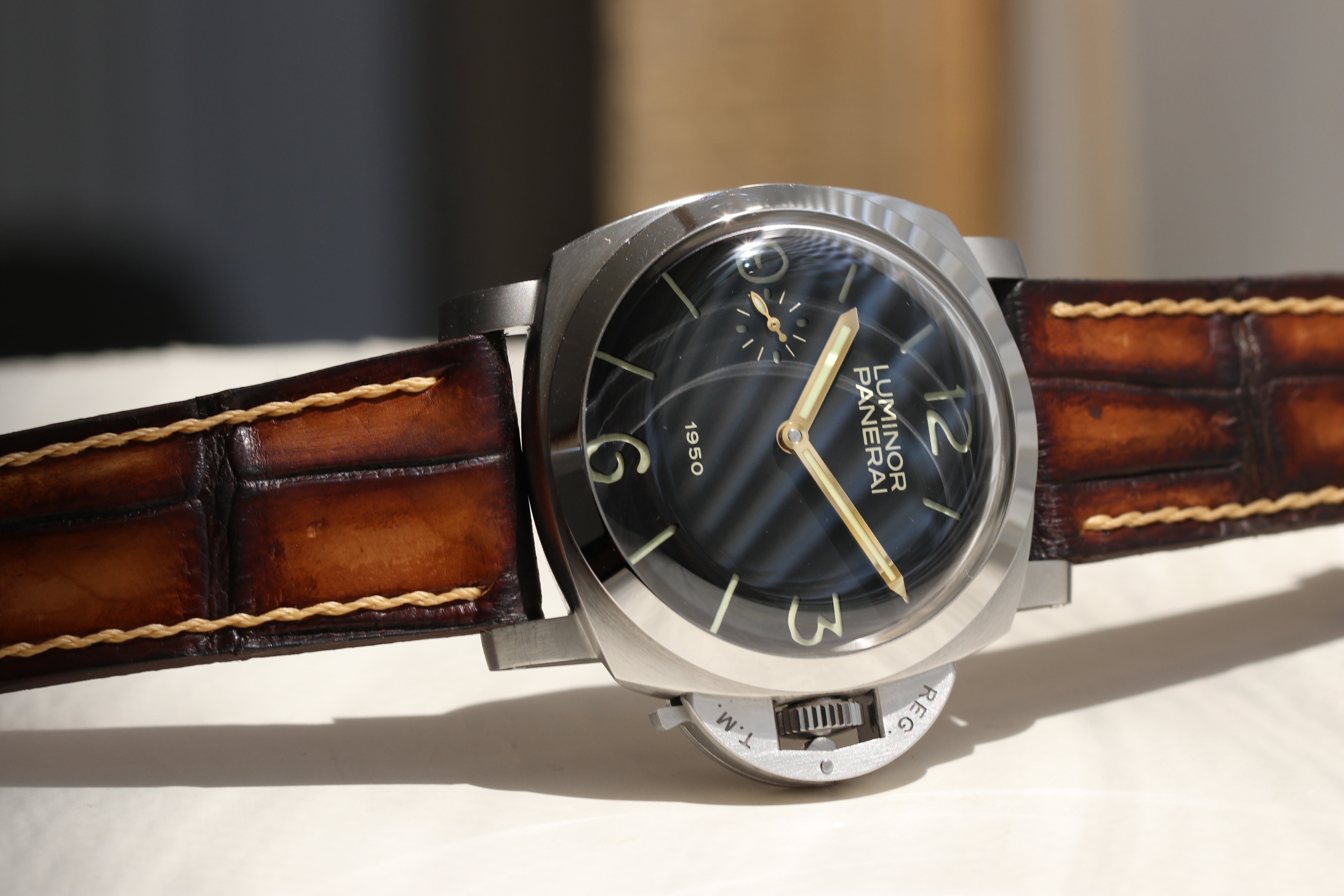 PATINA ALLIGATOR-BROWN