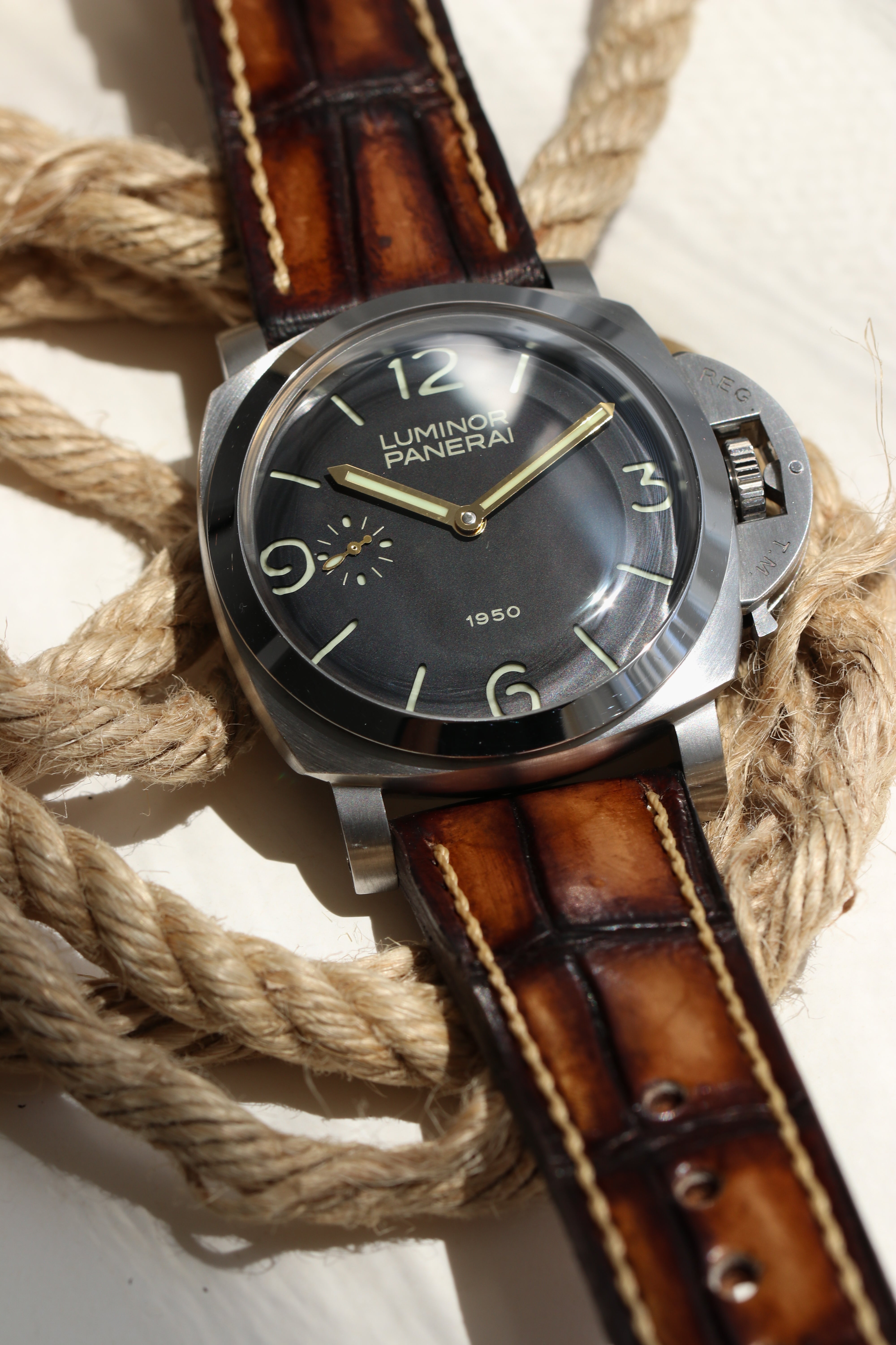 PATINA ALLIGATOR-BROWN