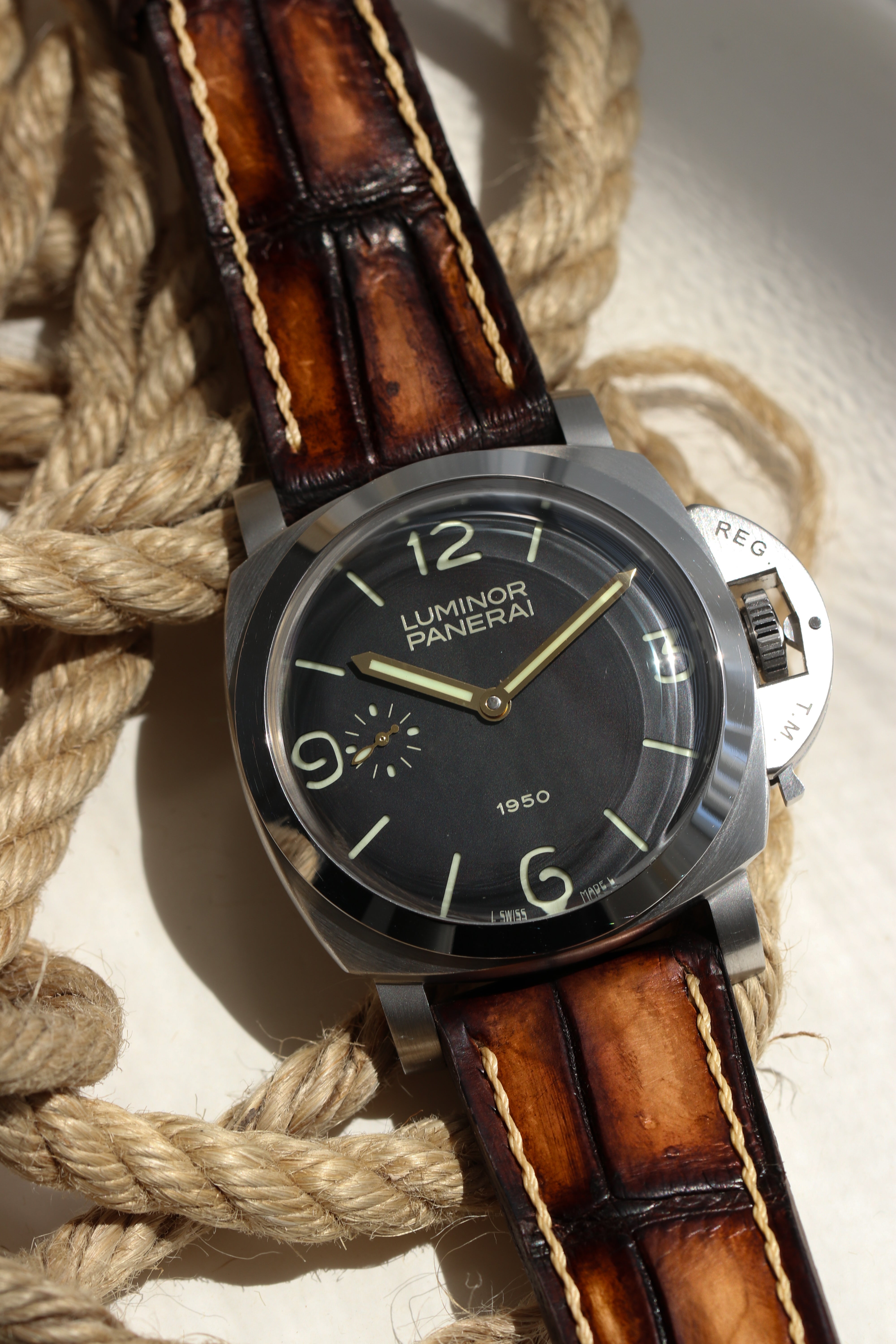 PATINA ALLIGATOR-BROWN