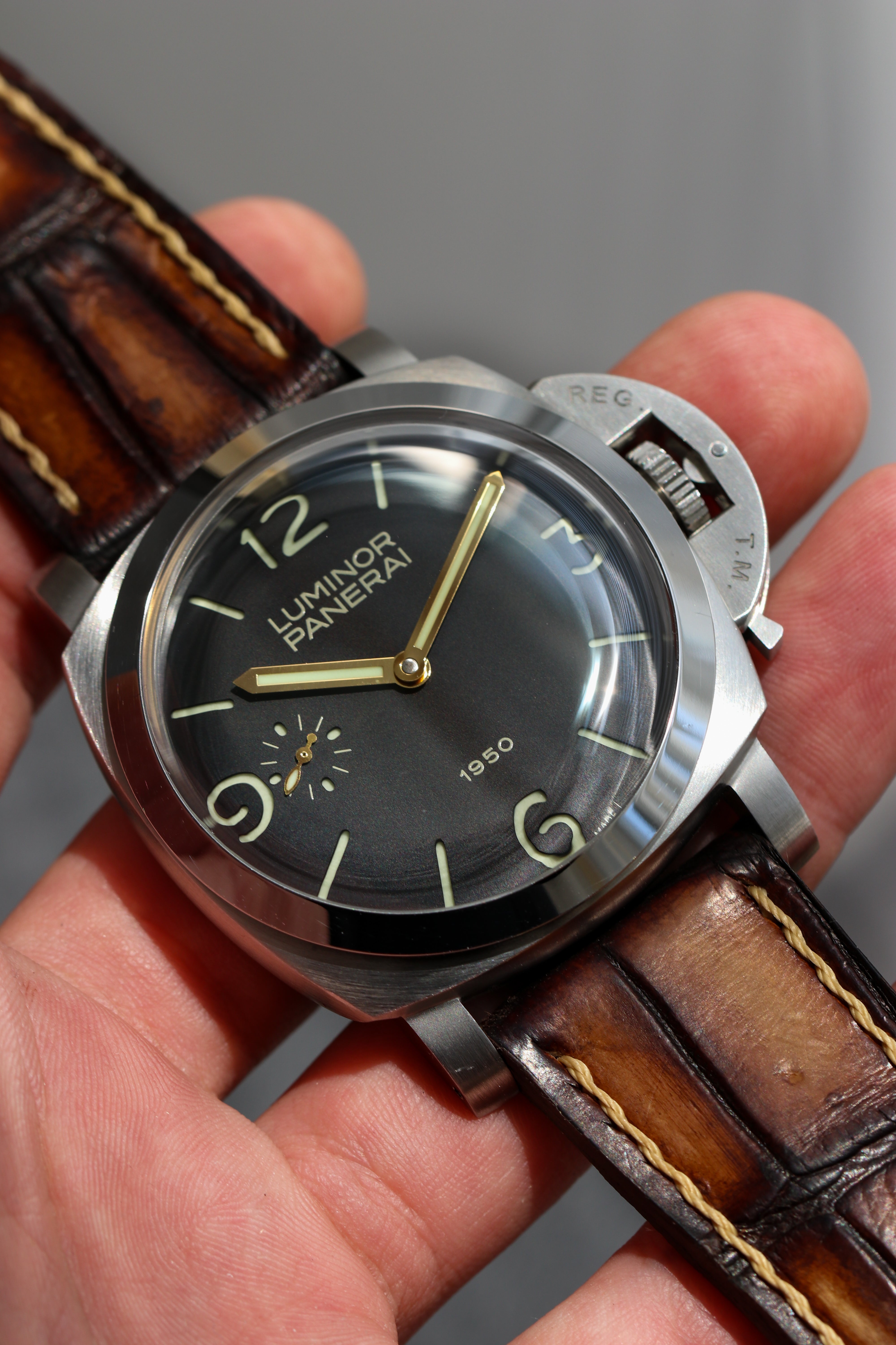 PATINA ALLIGATOR-BROWN