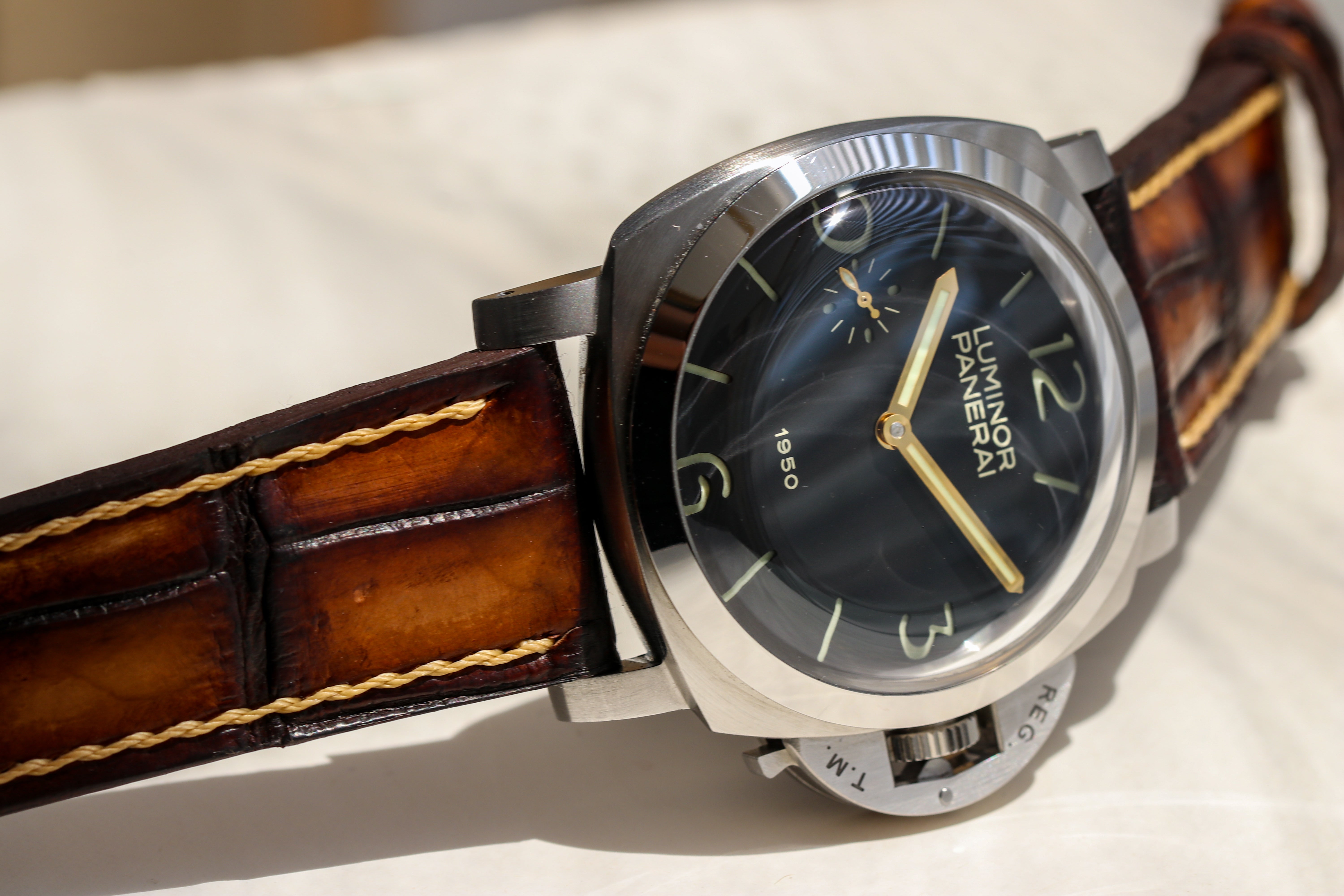 PATINA ALLIGATOR-BROWN