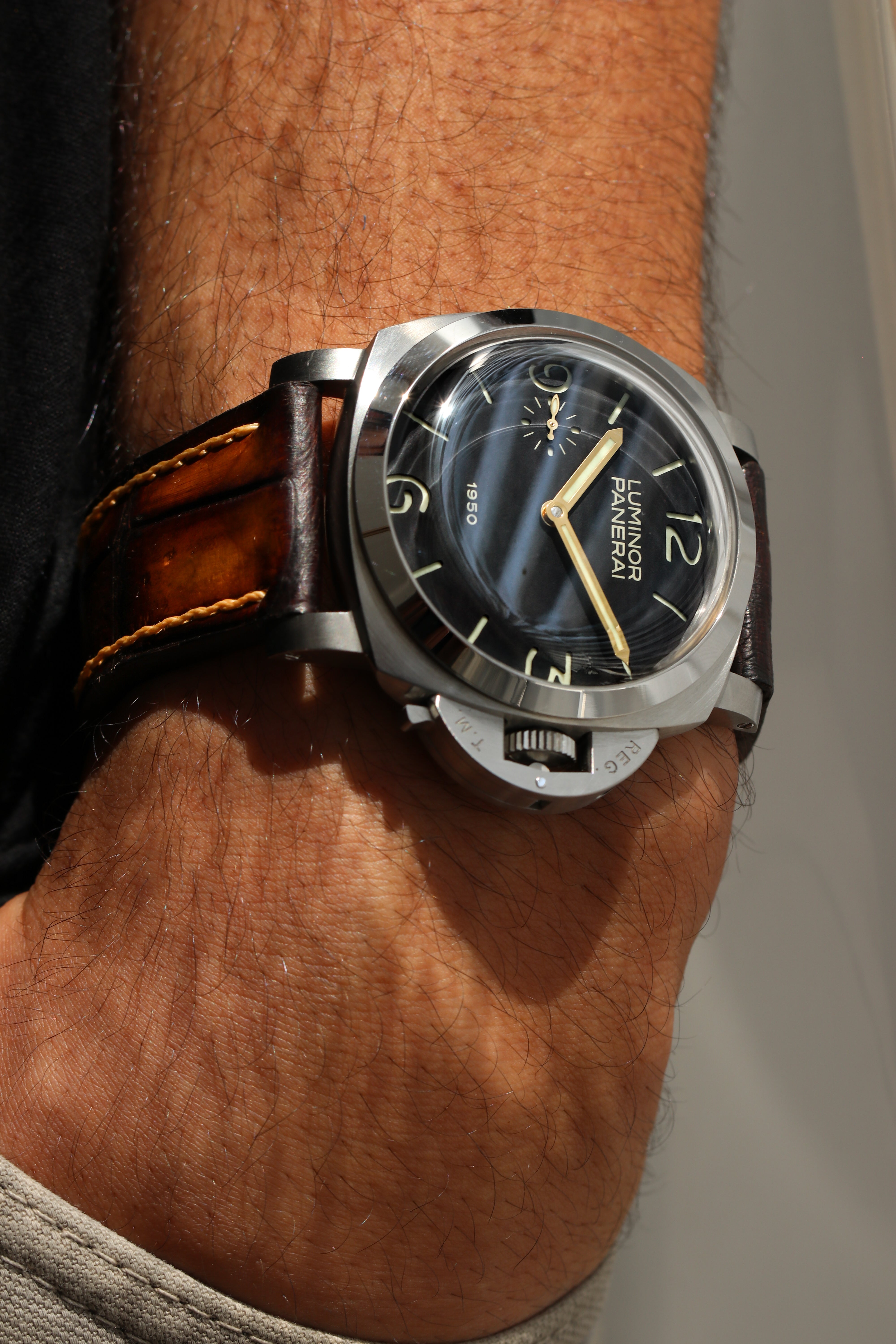 PATINA ALLIGATOR-BROWN