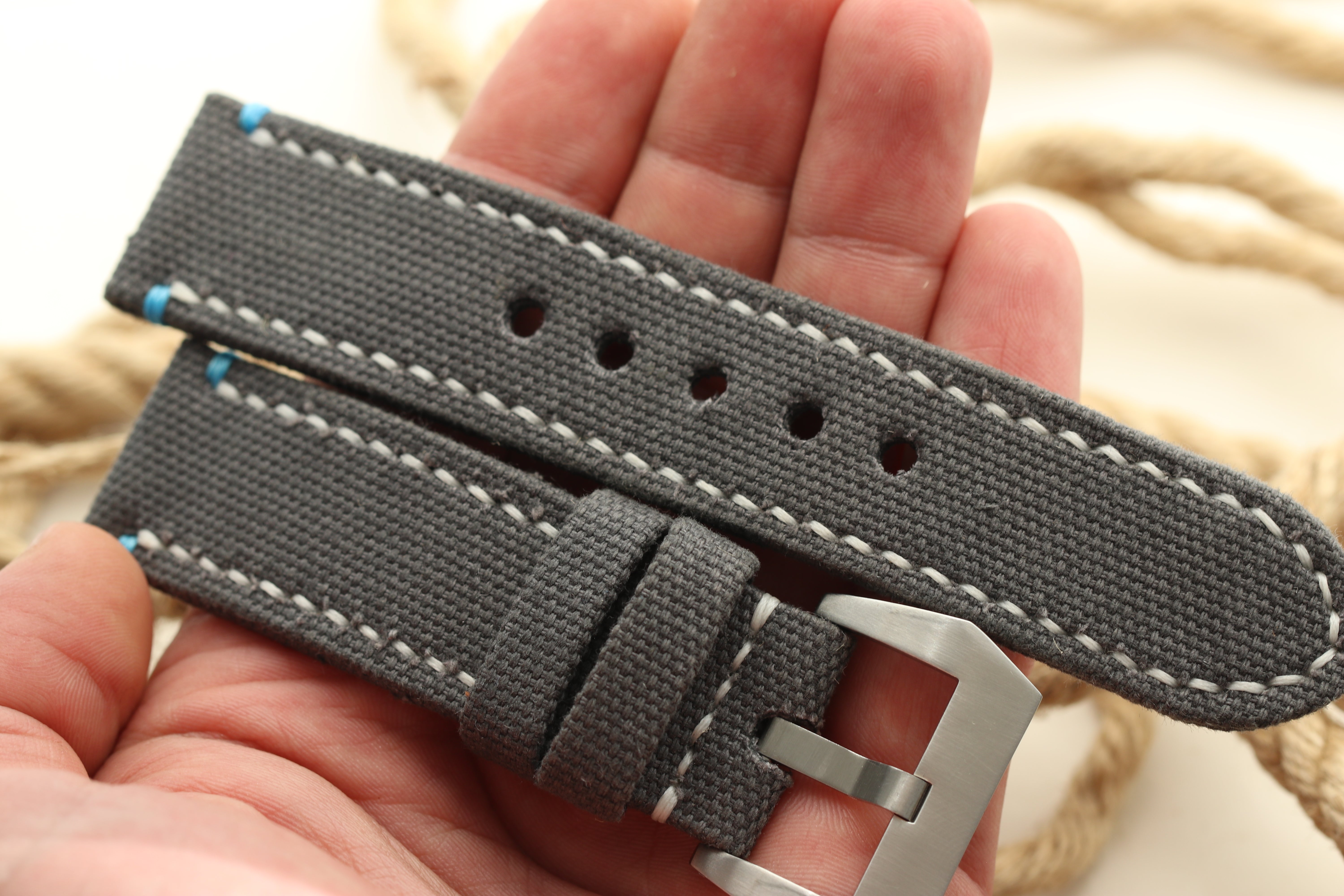 ROLLED GREY CANVAS-BLUE 02