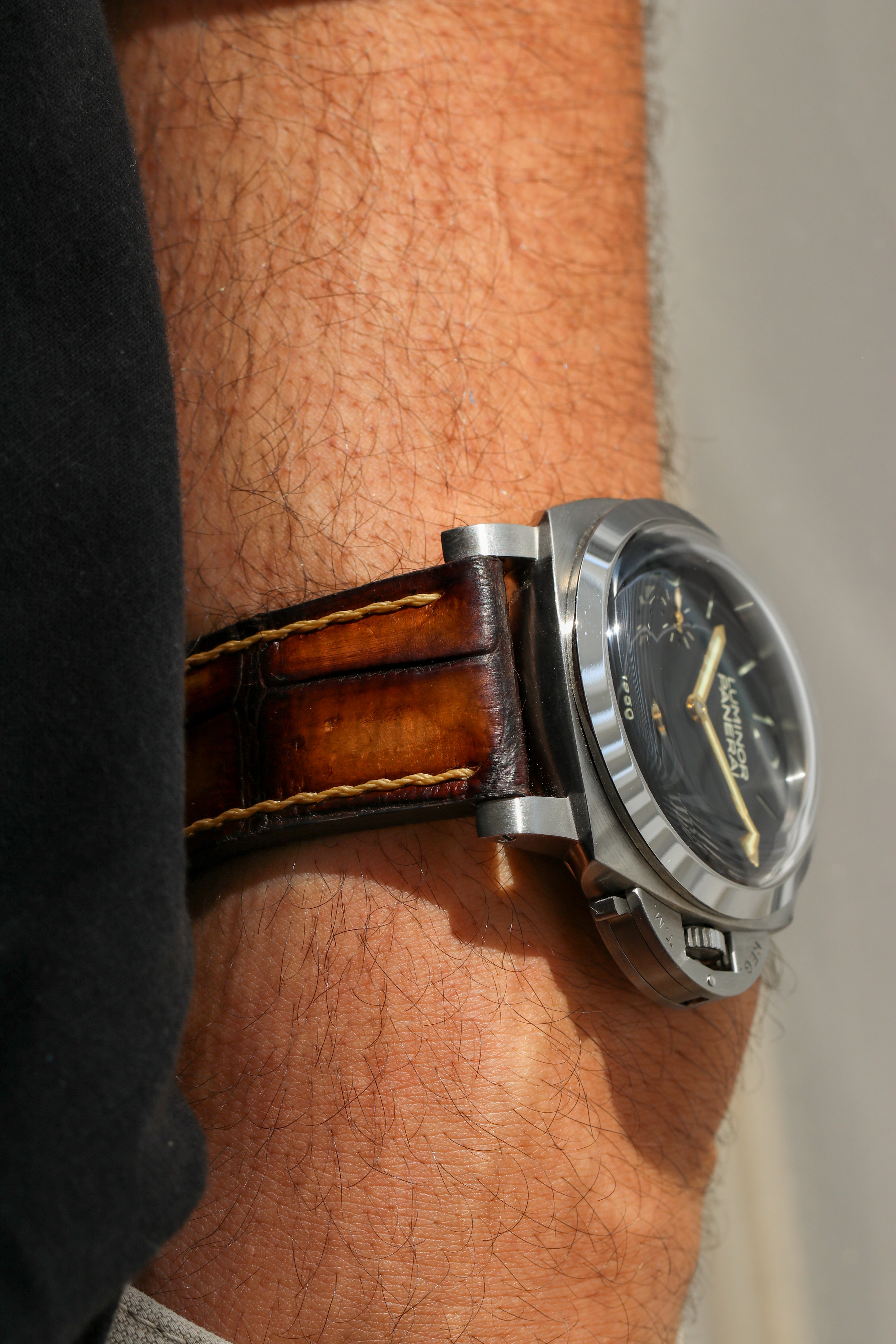 PATINA ALLIGATOR-BROWN