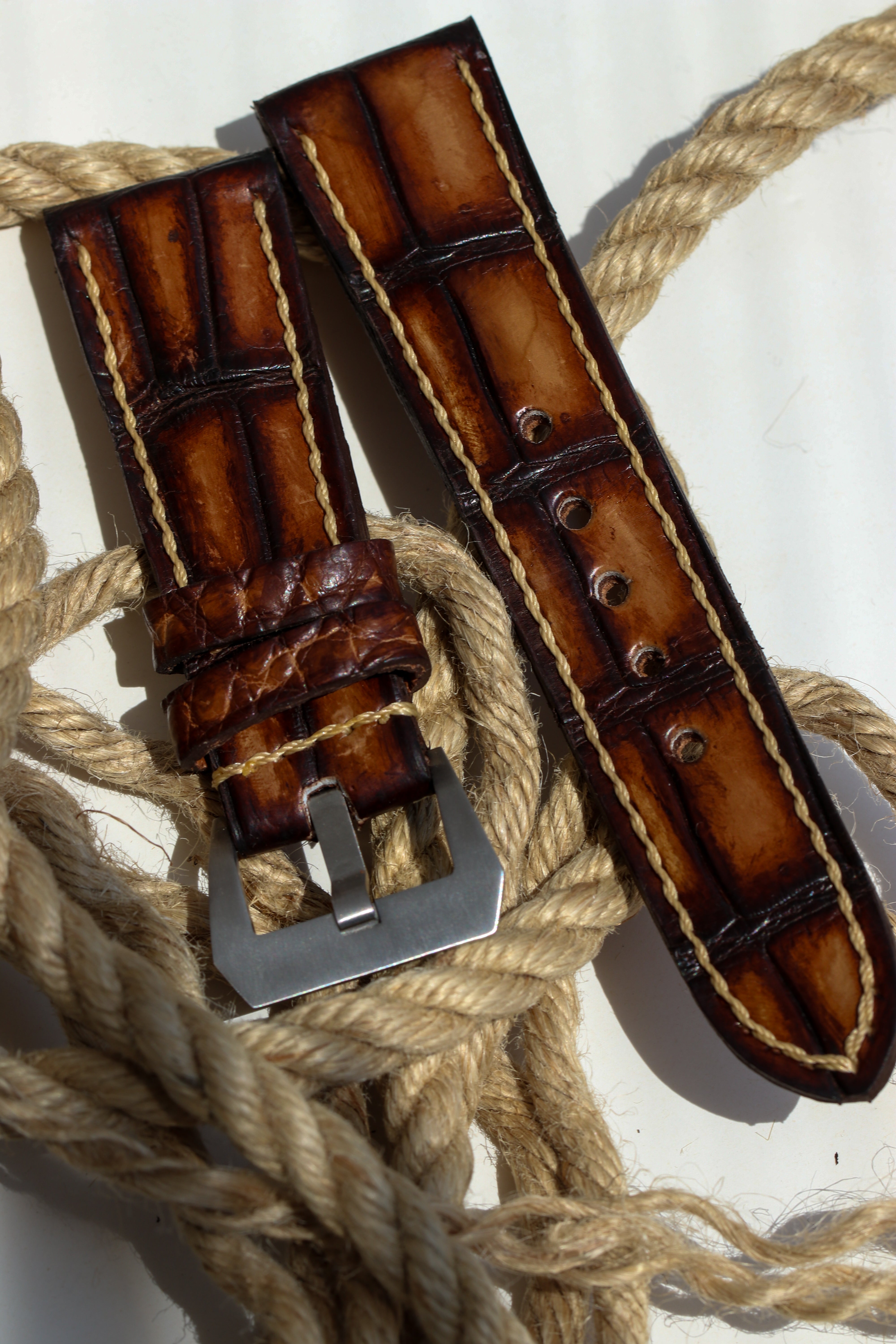 PATINA ALLIGATOR-BROWN