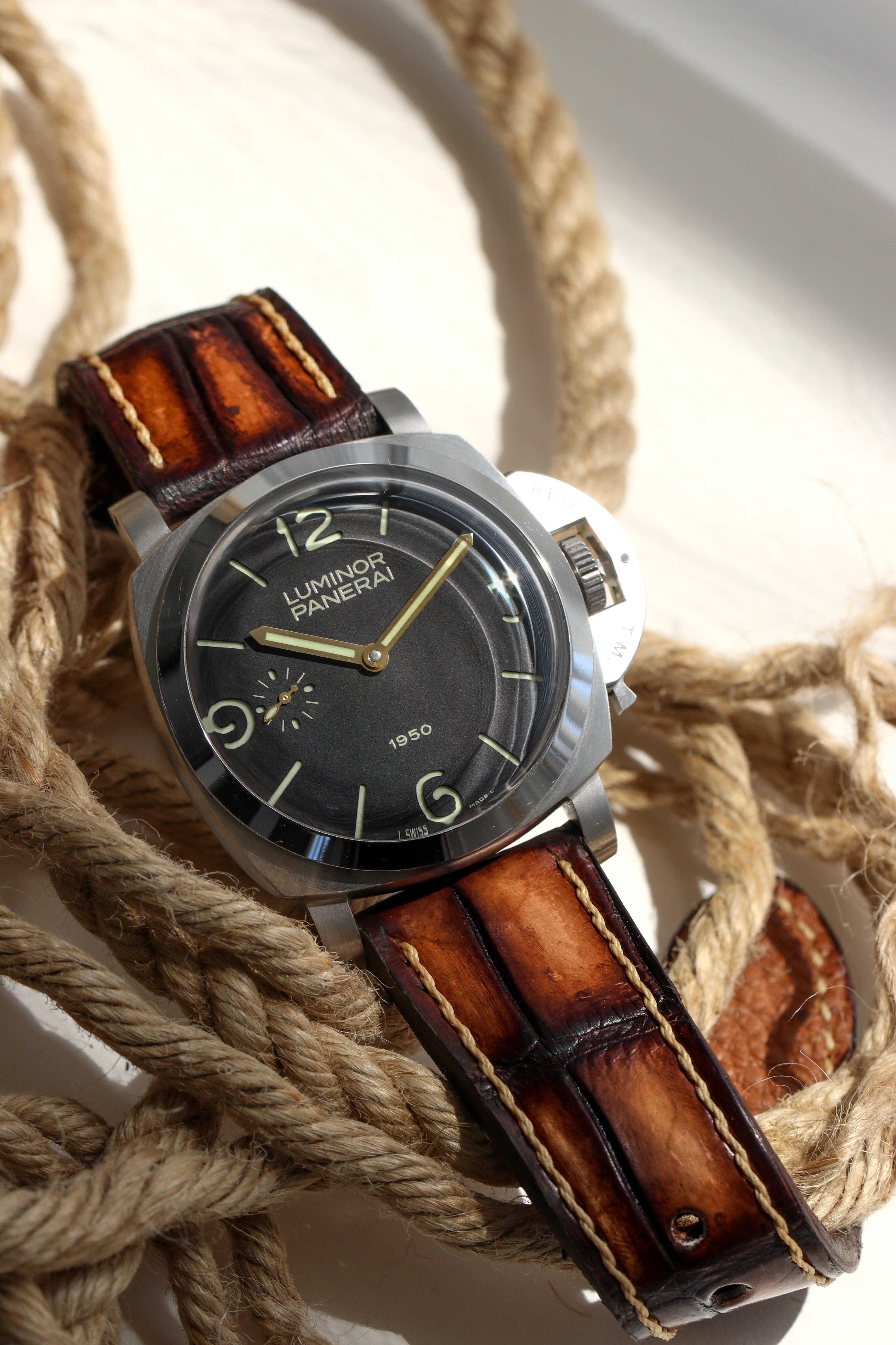 PATINA ALLIGATOR-BROWN