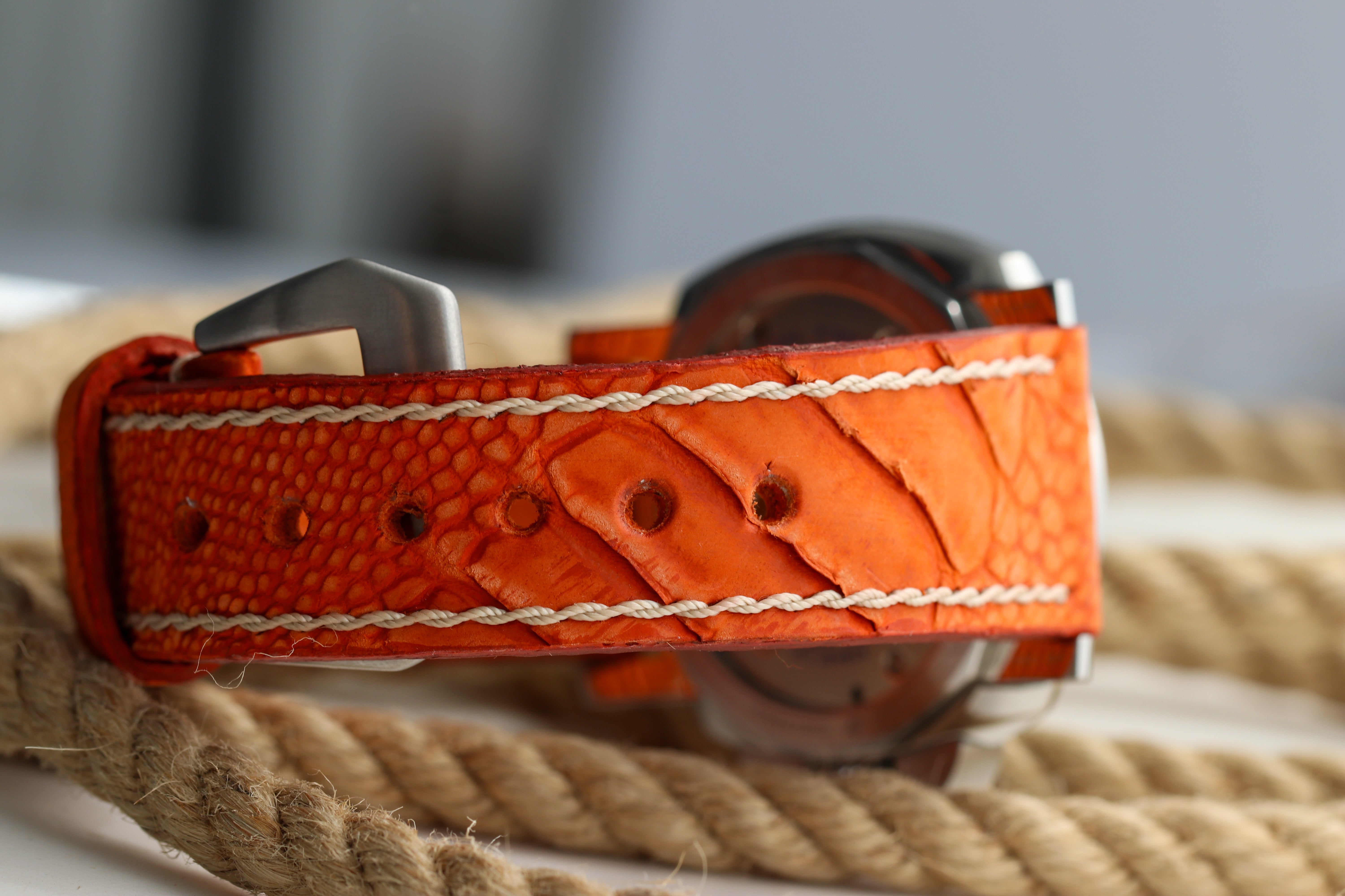 ORANGE OSTRICH LEG