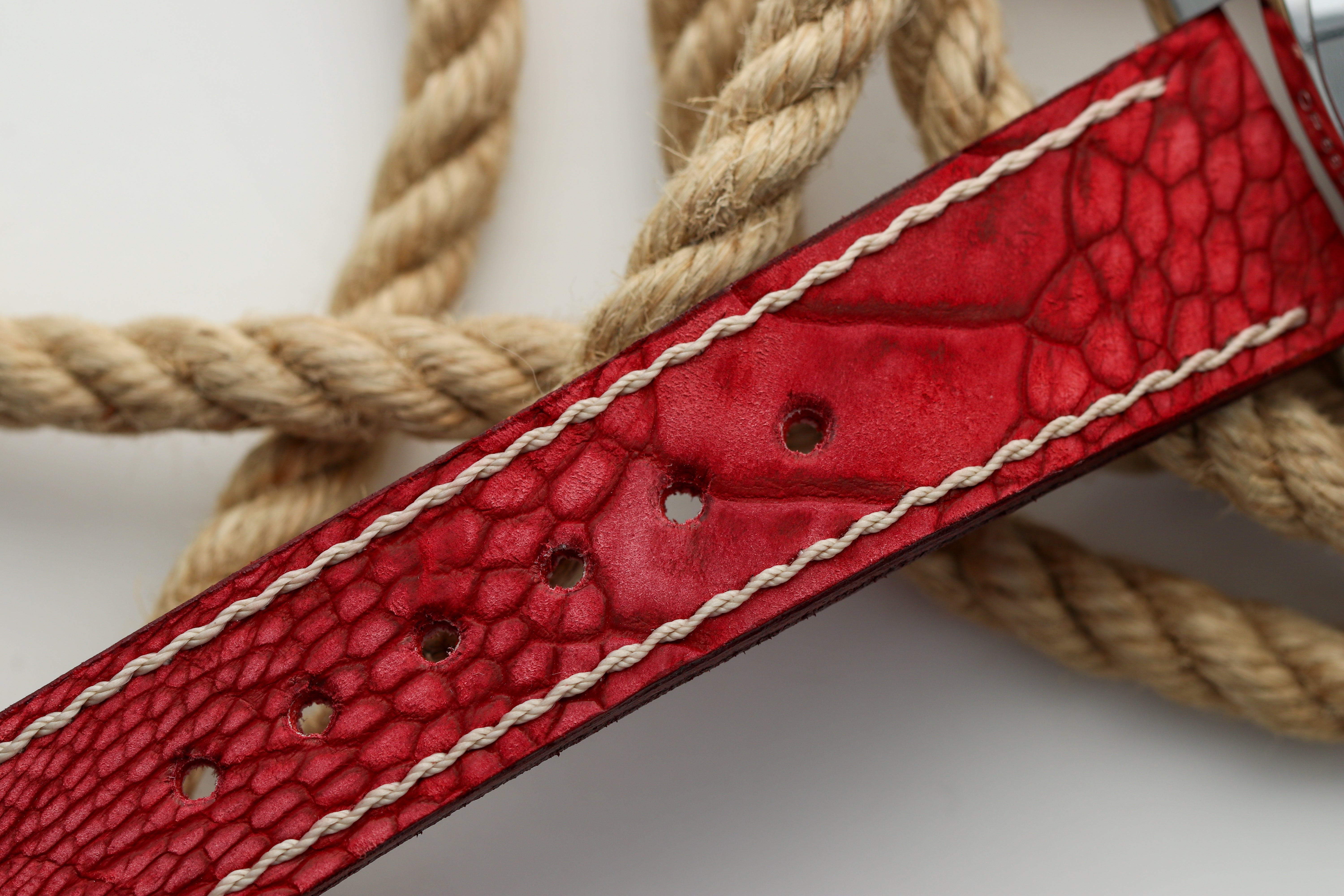 RED OSTRICH LEG