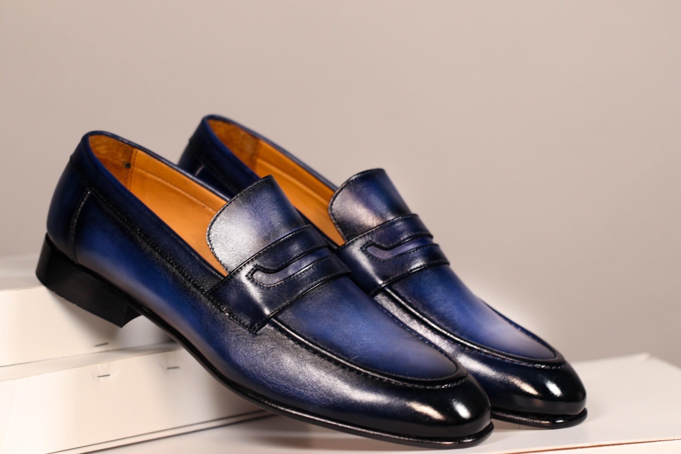 PATINA BLUE PENNY LOAFER Sword Watch Straps PATINA BLUE PENNY LOAFER Sword Watch Straps