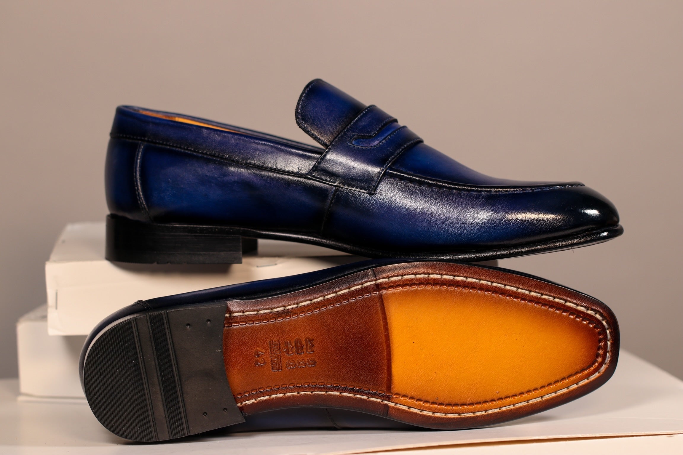 PATINA BLUE PENNY LOAFER