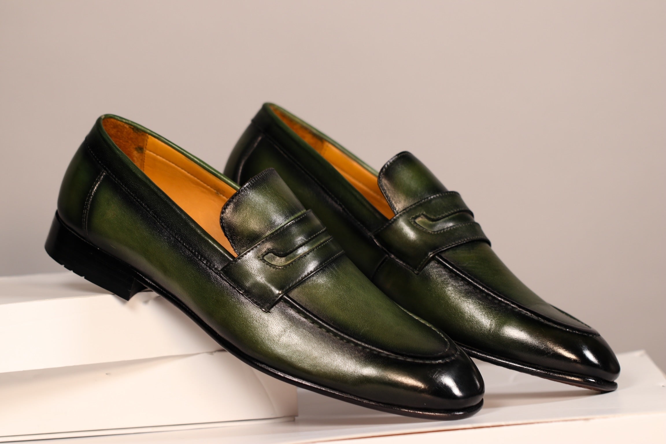 PATINA GREEN PENNY LOAFER