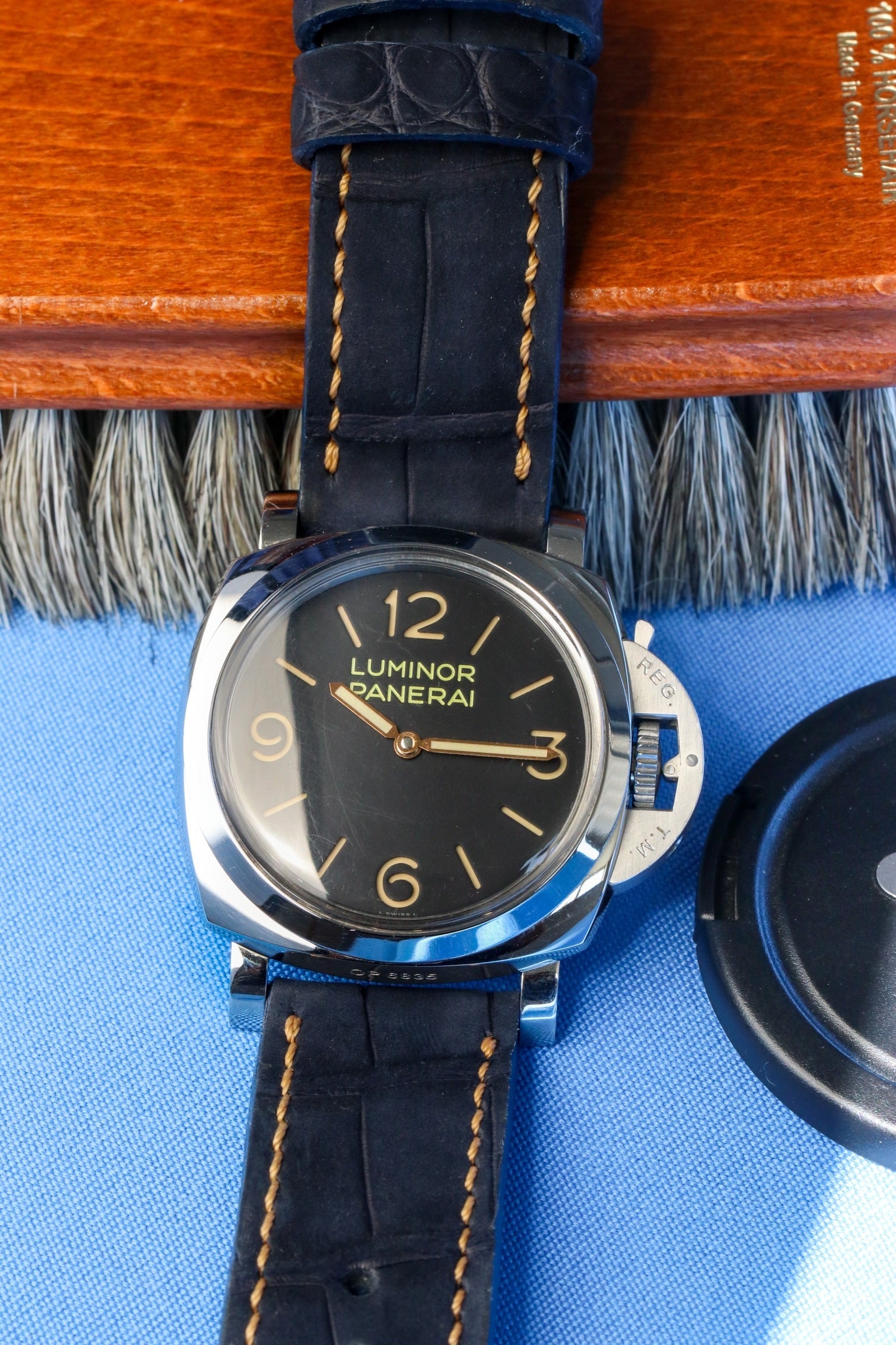NAVY BLUE JULES VERNE ALLIGATOR
