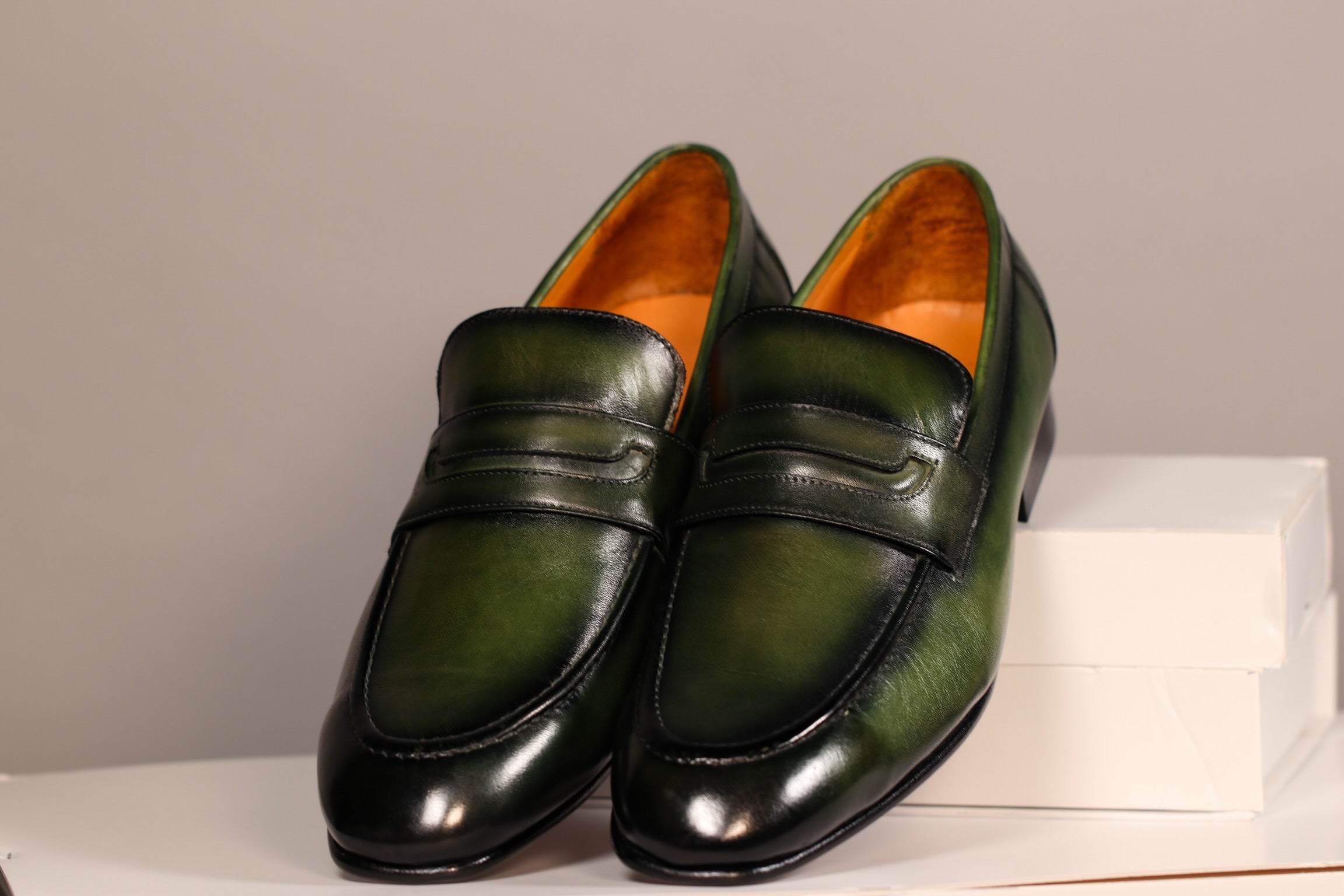 PATINA GREEN PENNY LOAFER