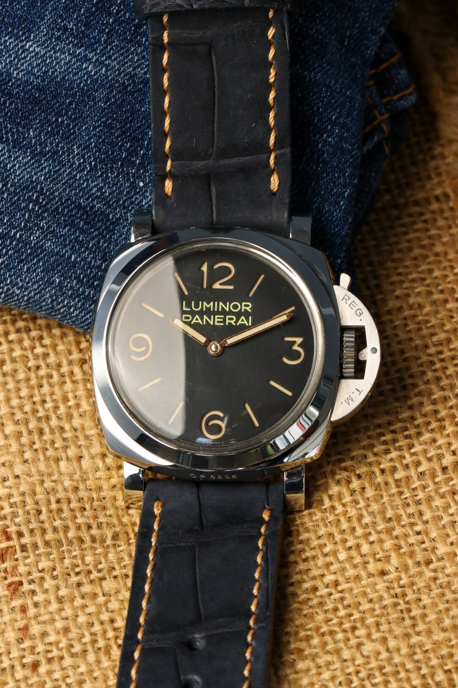 NAVY BLUE JULES VERNE ALLIGATOR