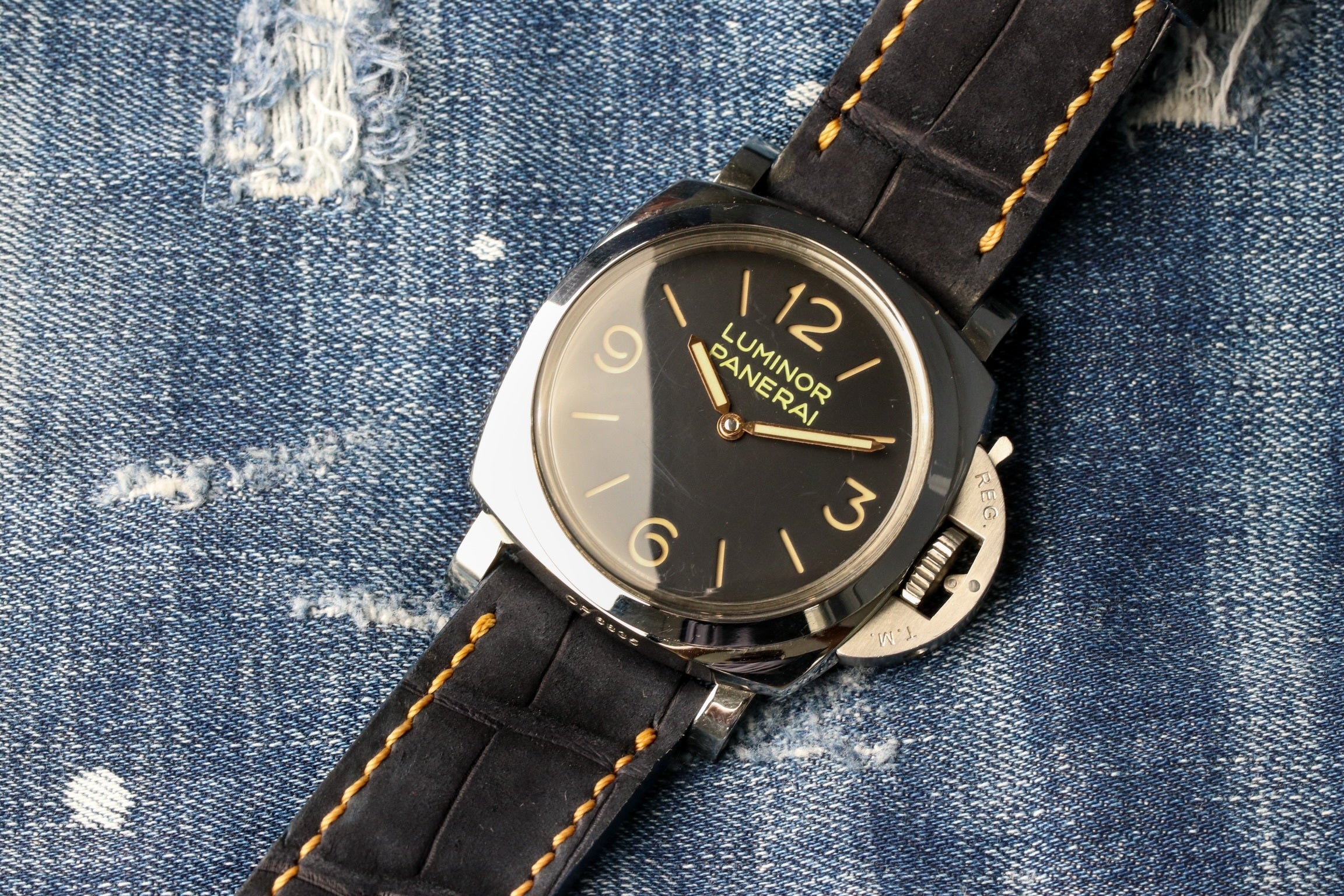 NAVY BLUE JULES VERNE ALLIGATOR
