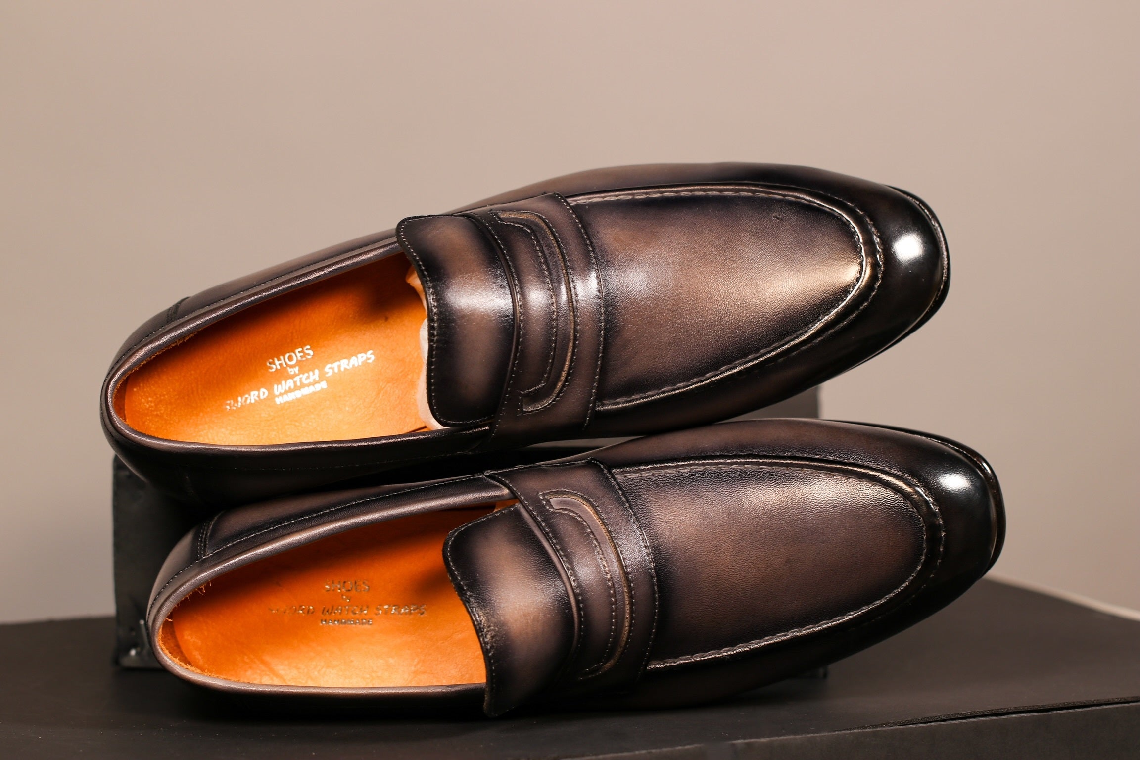 PATINA GREY PENNY LOAFER