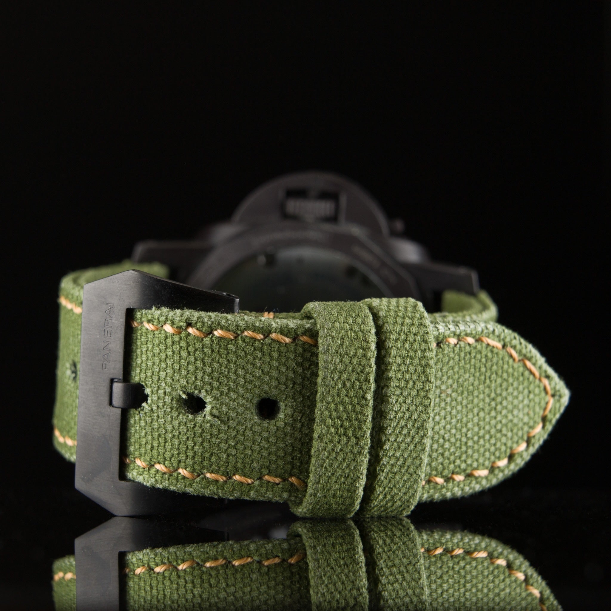 AGED ROLLED GREEN CANVAS
