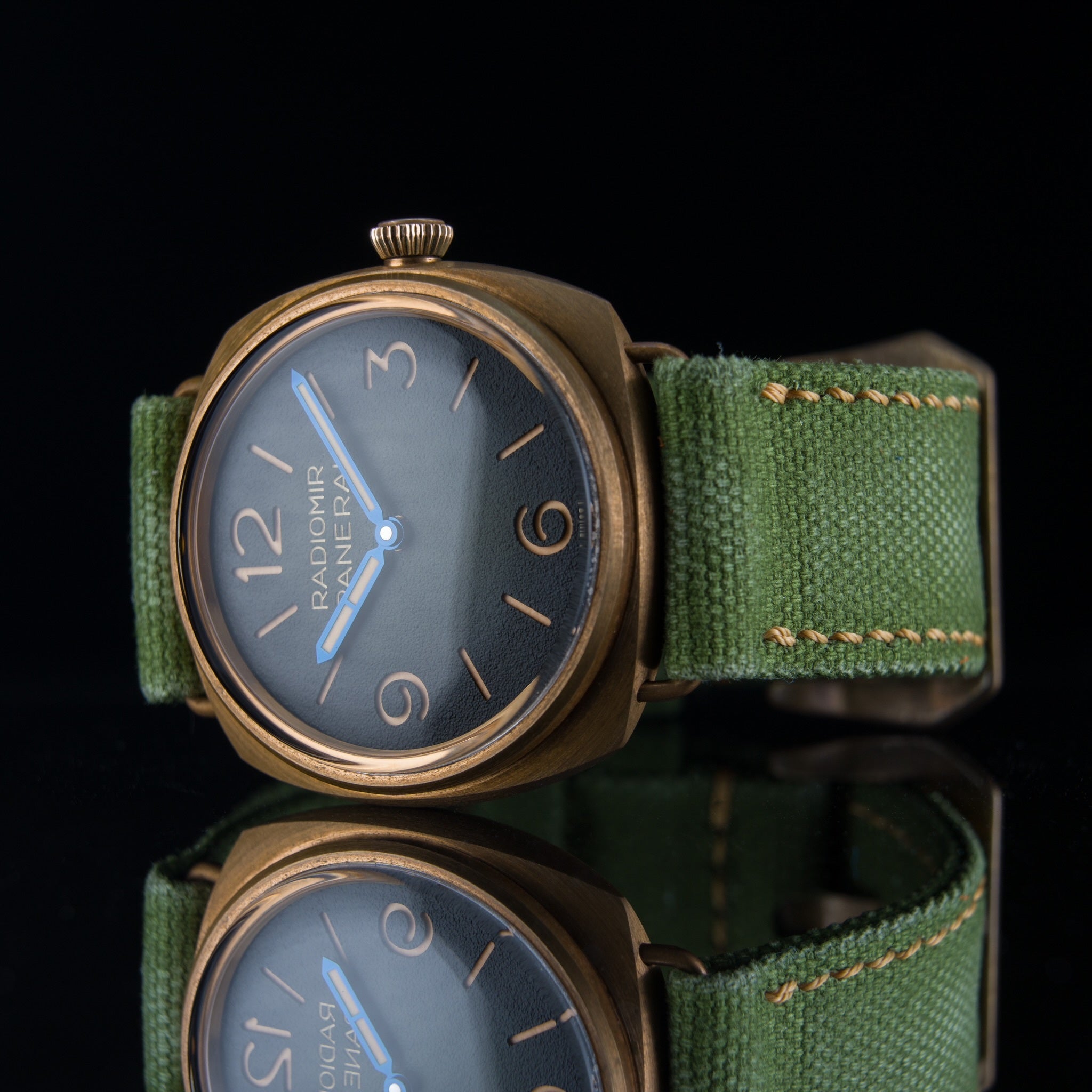 AGED ROLLED GREEN CANVAS