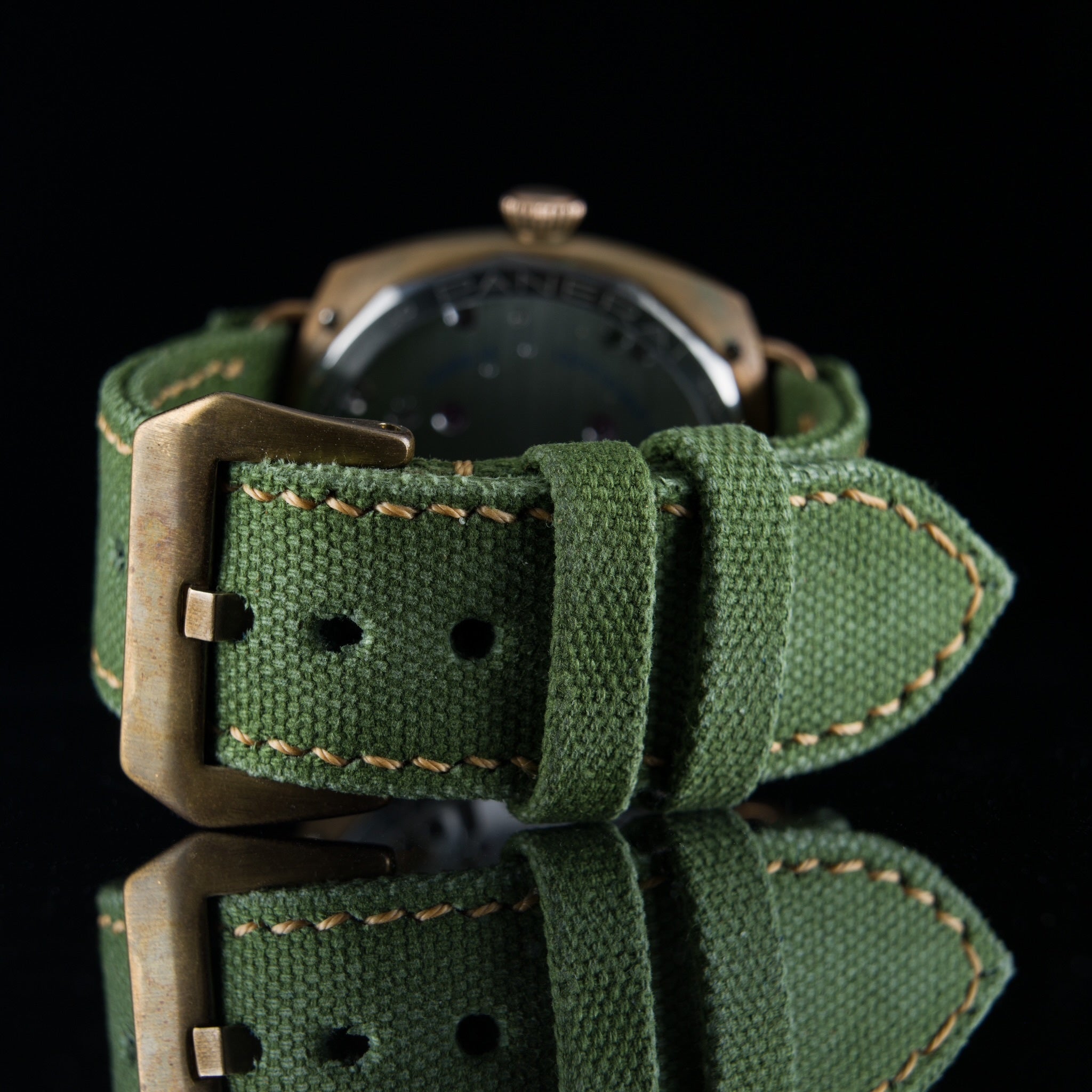 AGED ROLLED GREEN CANVAS