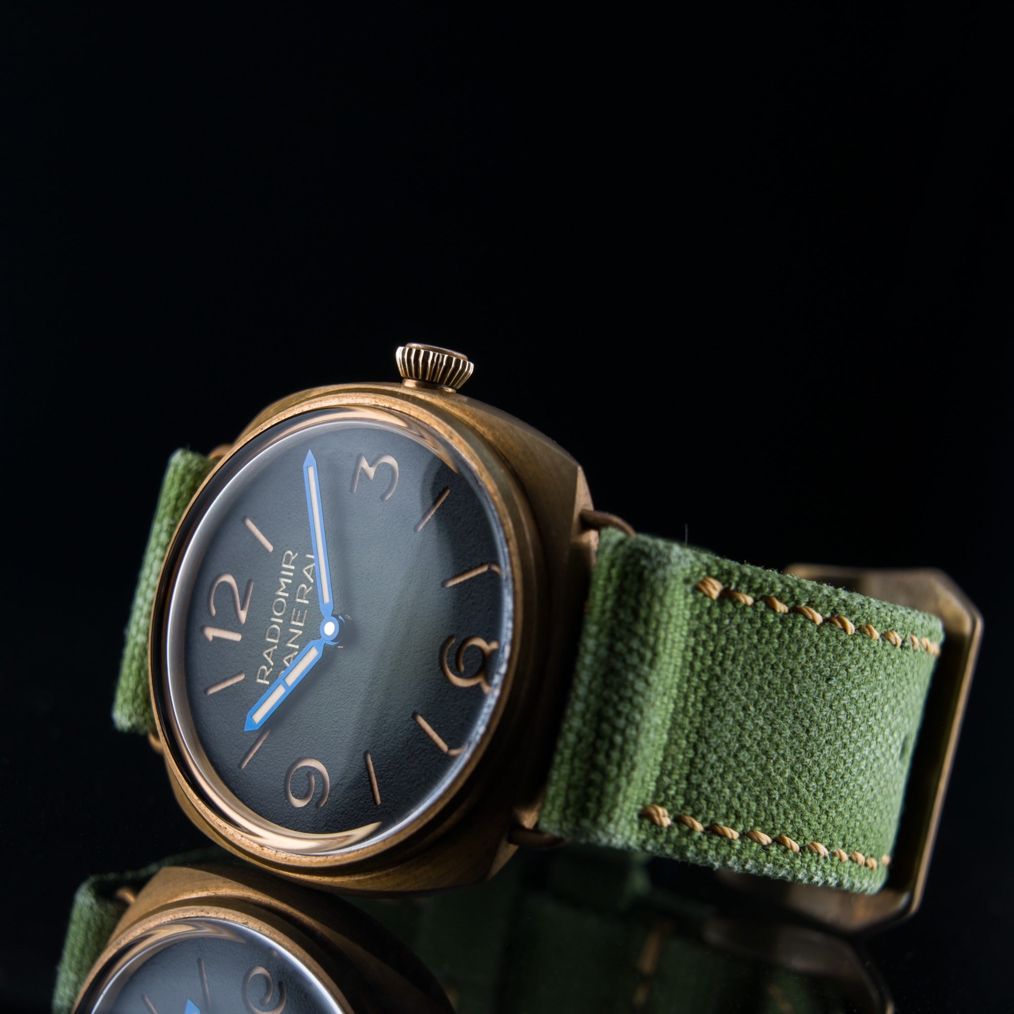 AGED ROLLED GREEN CANVAS
