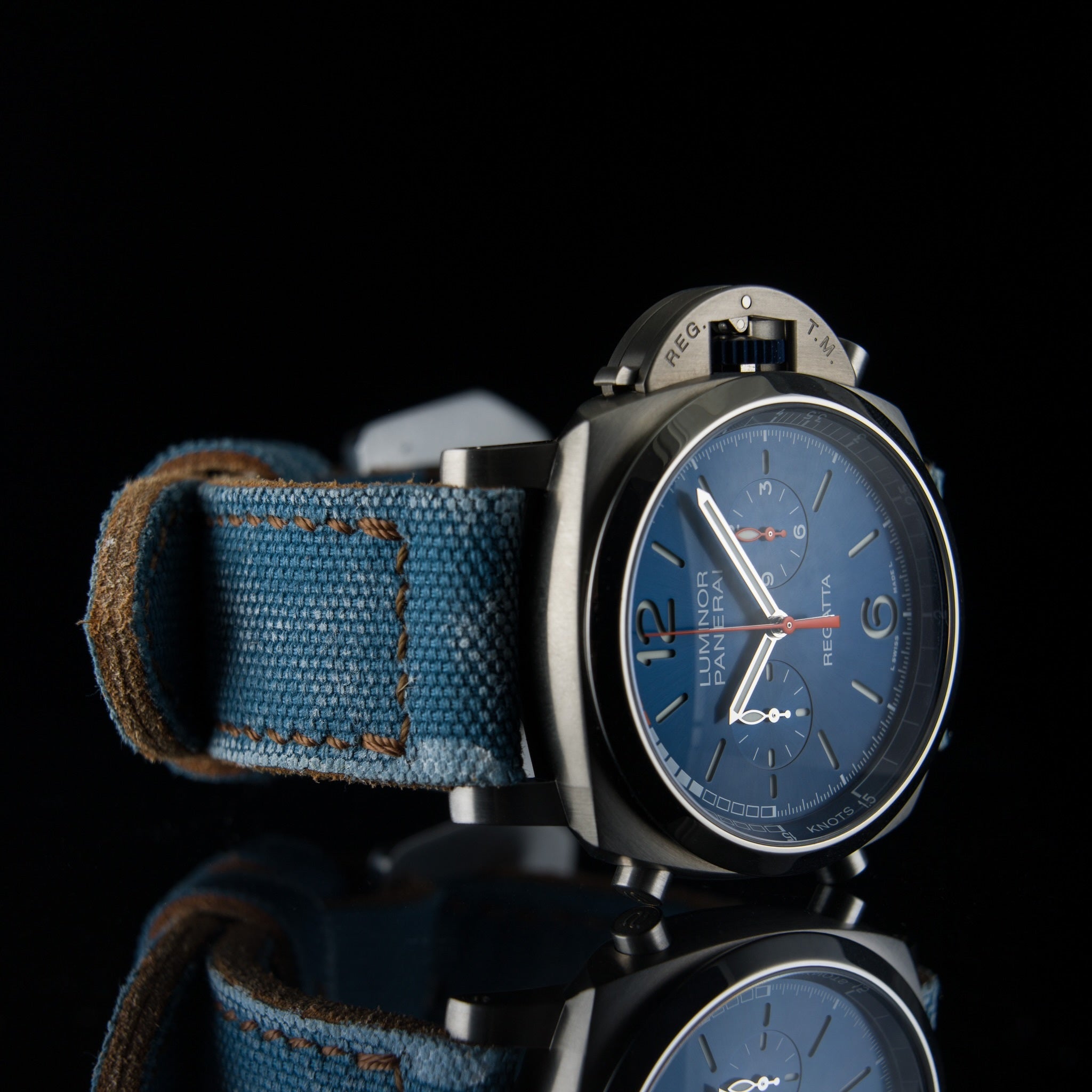 DISTRESSED LIGHT BLUE CANVAS