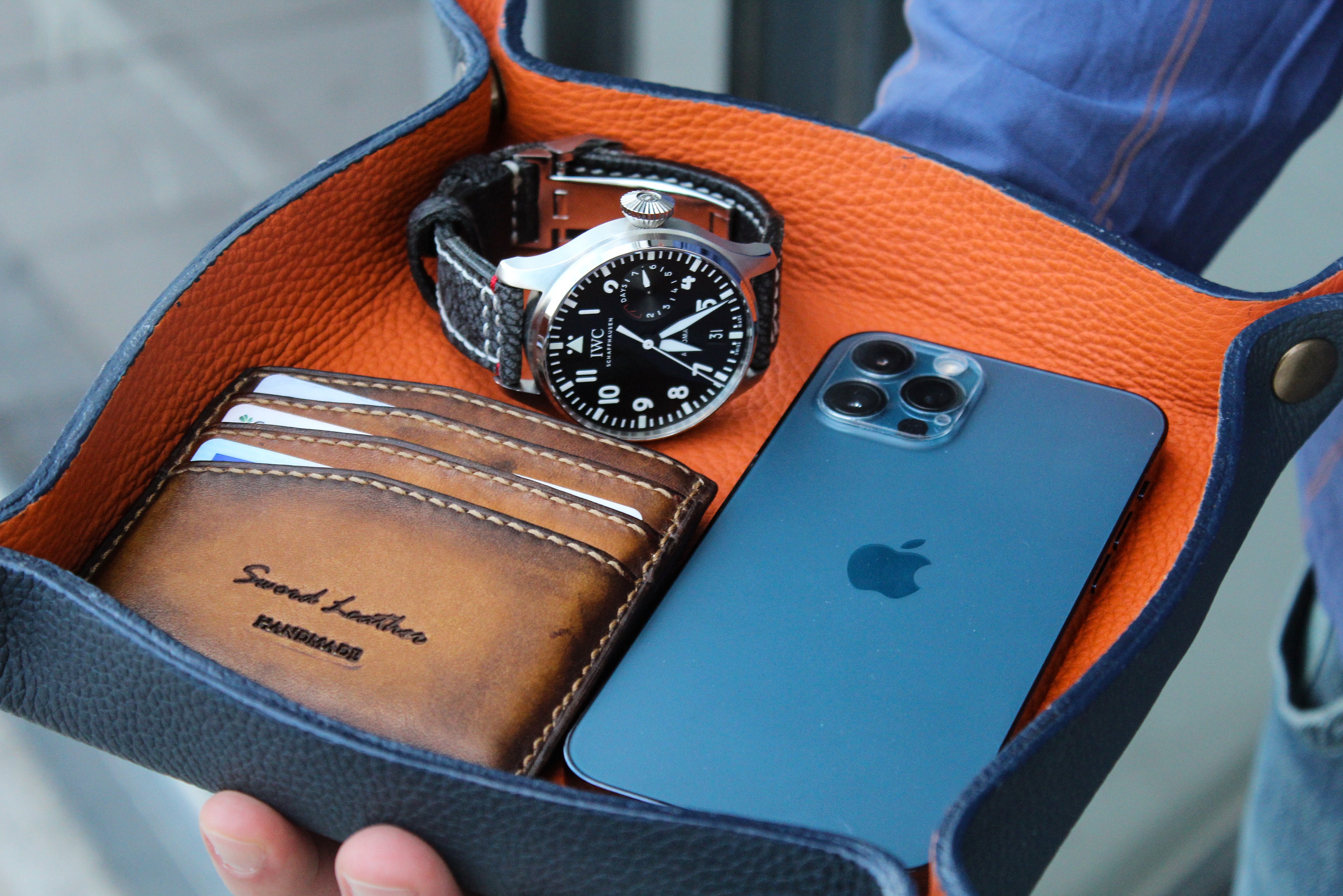 NAVY BLUE VALET TRAY