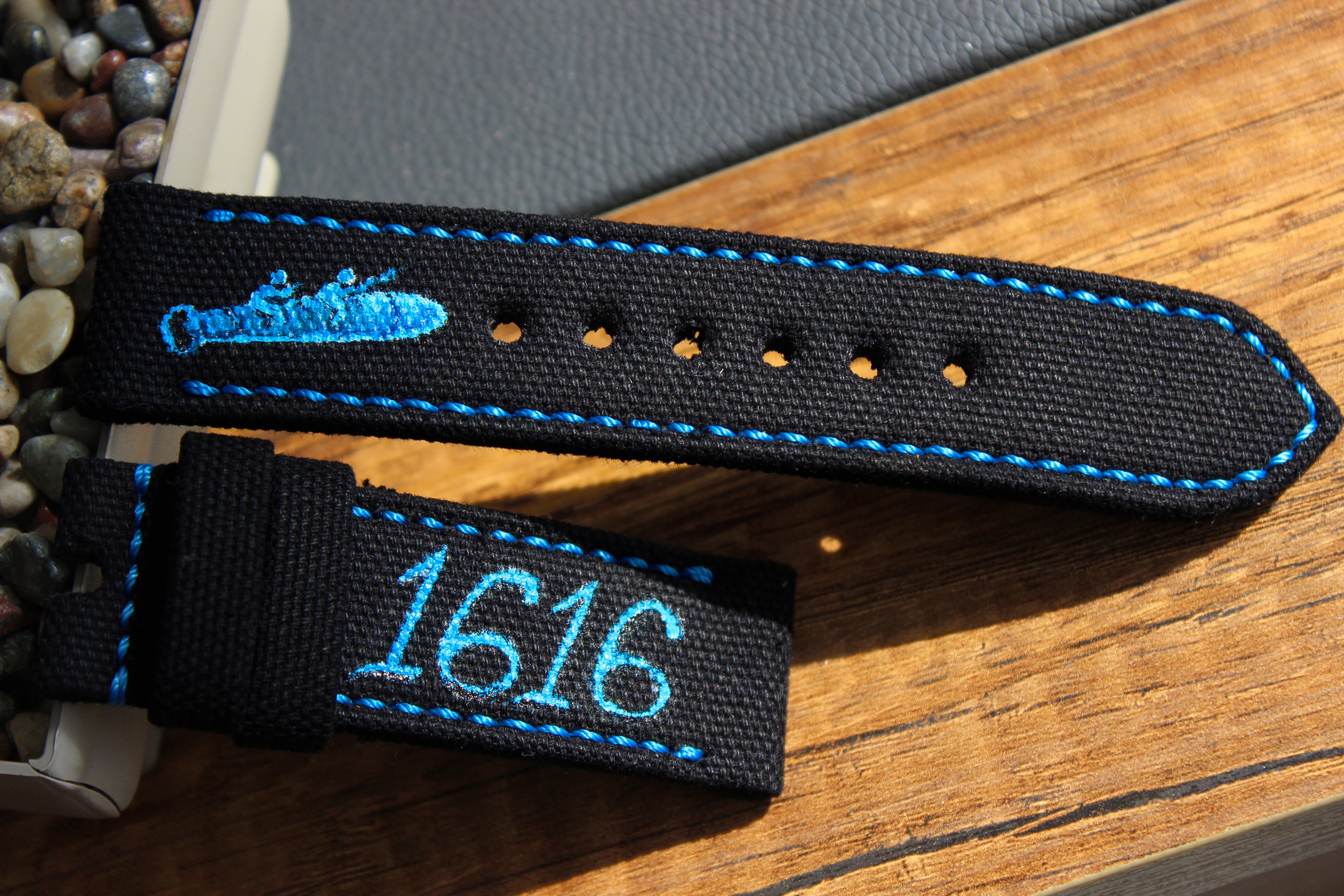 ROLLED BLACK CANVAS-1616
