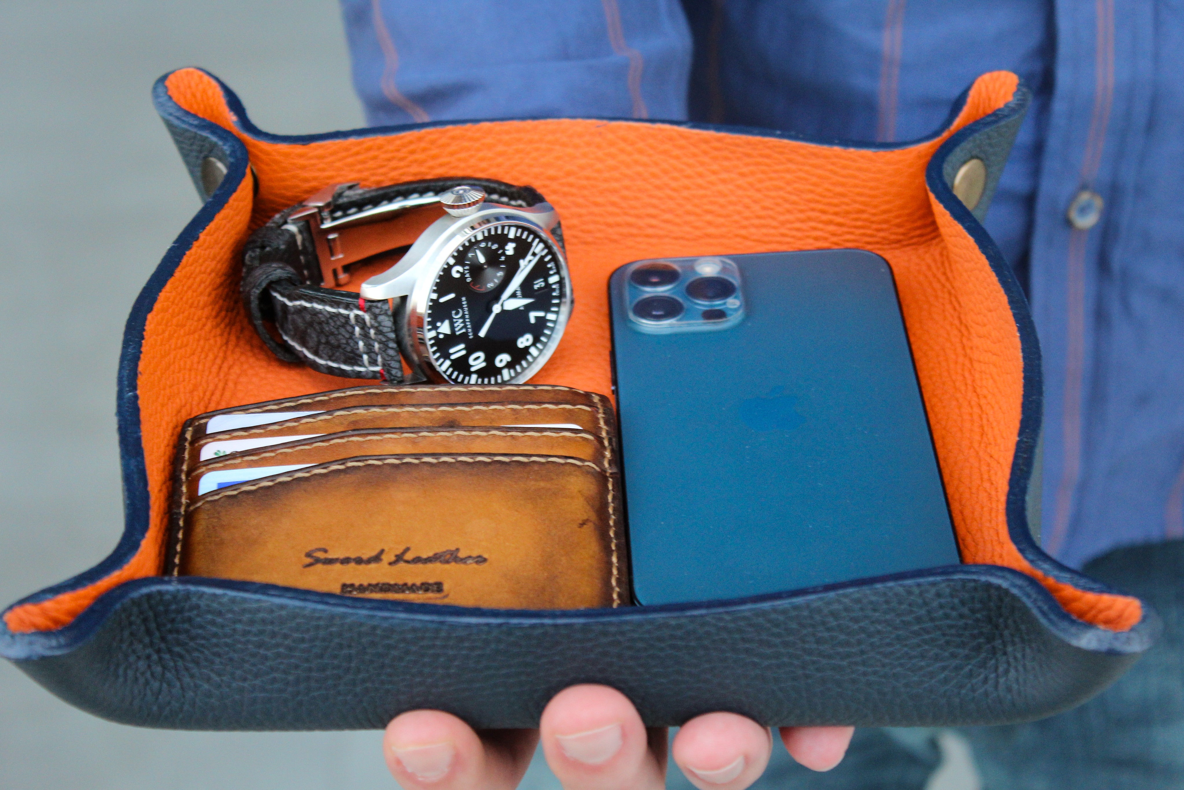 NAVY BLUE VALET TRAY