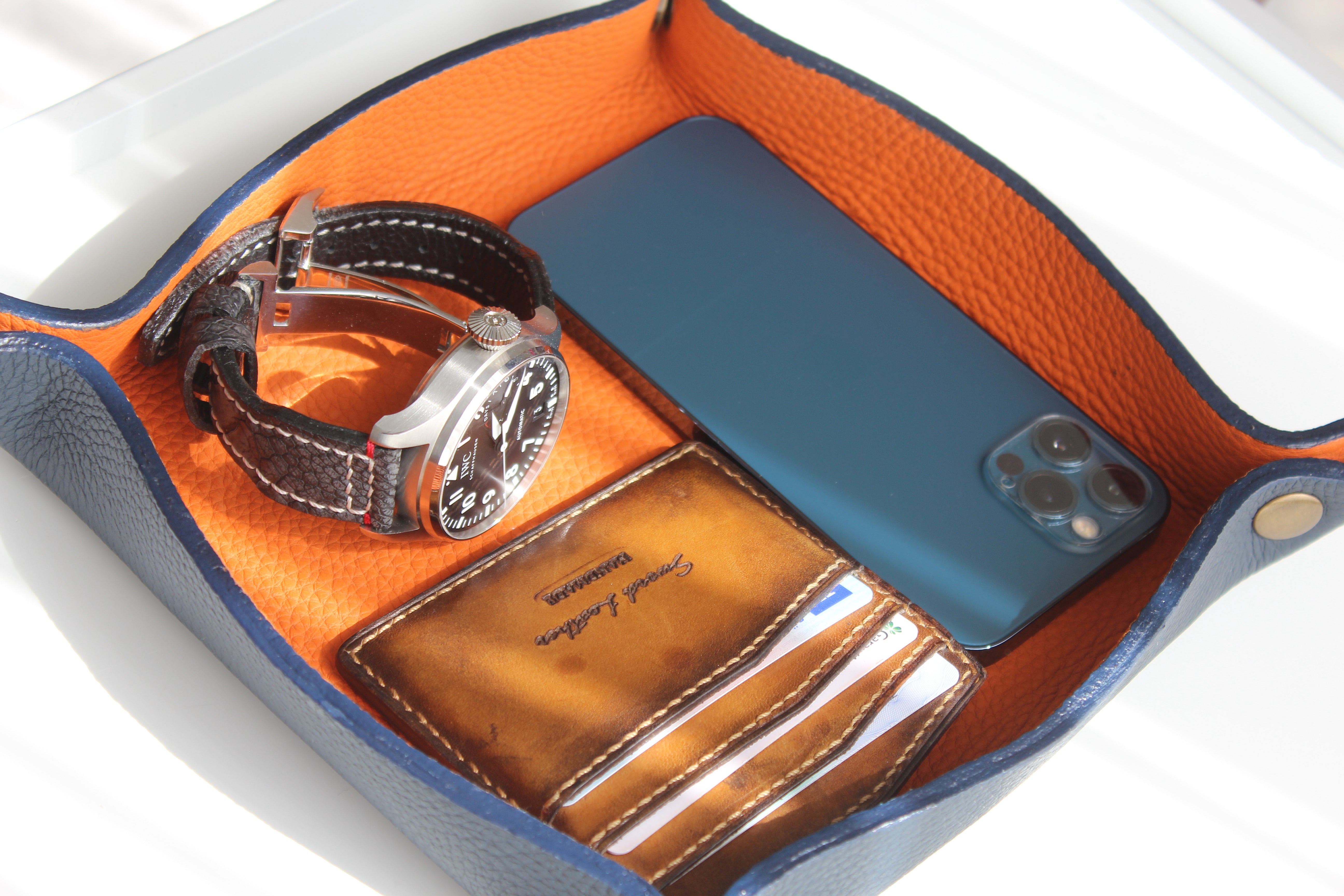 NAVY BLUE VALET TRAY